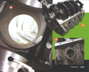 These high density iron blocks feature siamese bores for increased strength and rigidity